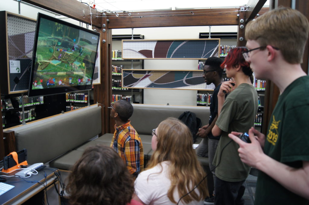 Children Playing a Nintendo Switch